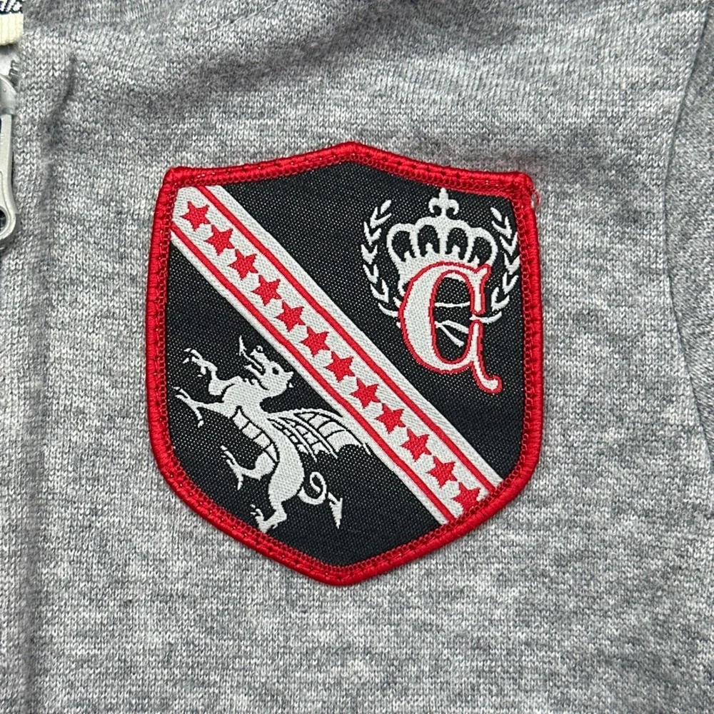Carters Watch the Wear Gray Black Zip Up Hoodie Crest 6-9M 1811